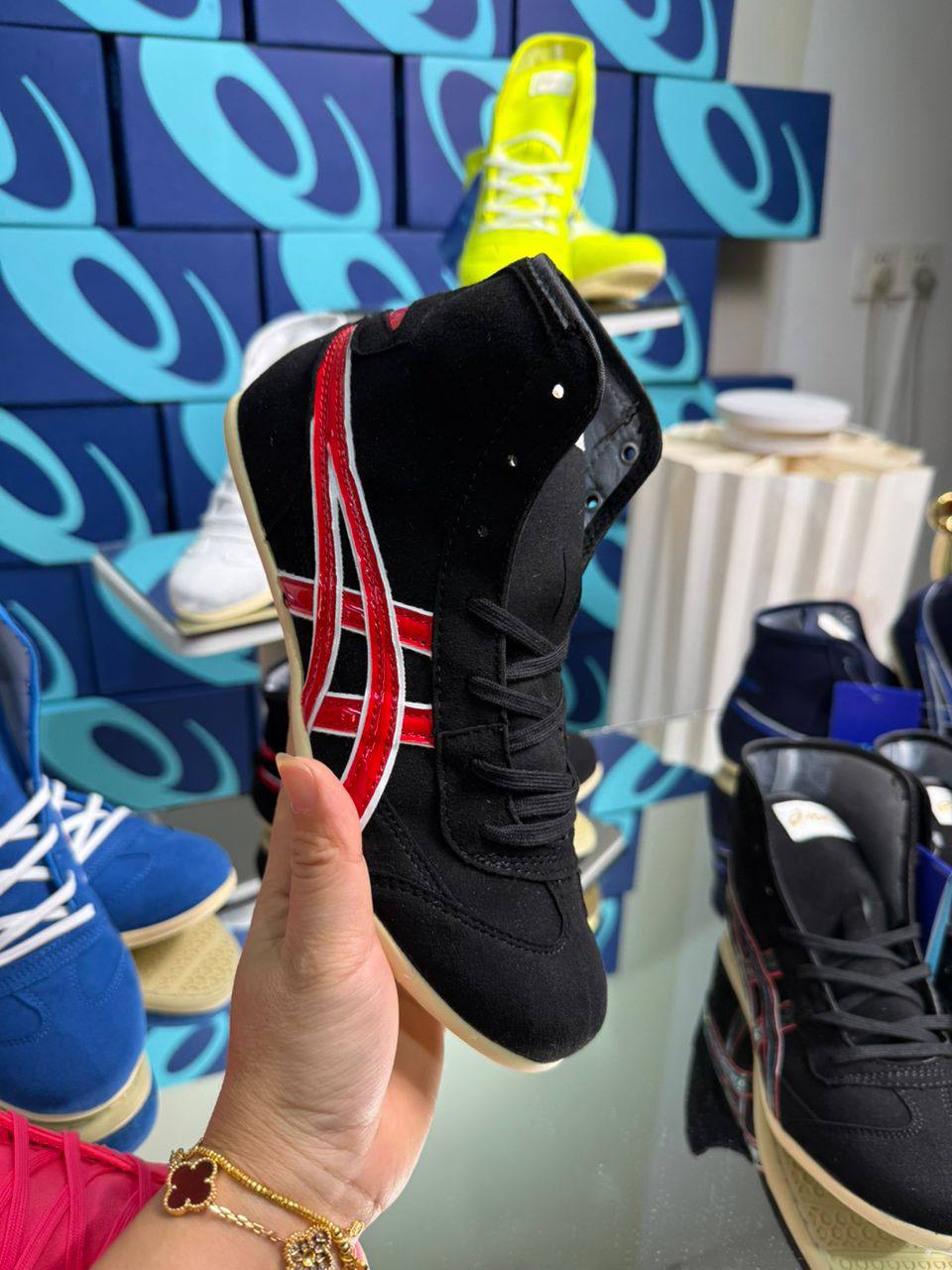 Wrestling Shoes black/red