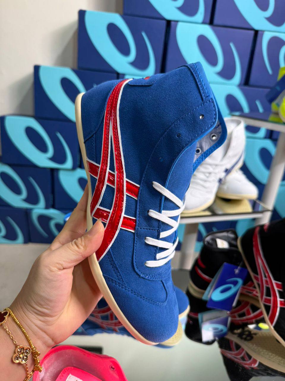 Wrestling Shoes blue/red