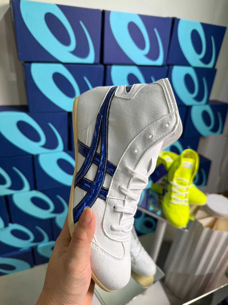 Wrestling Shoes white/blue