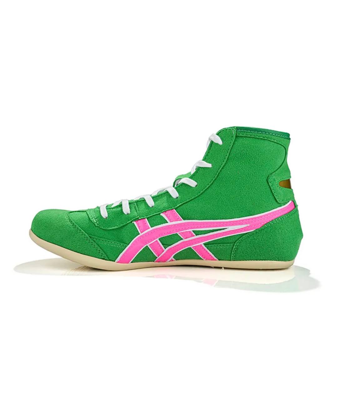 Wrestling Shoes green/pink