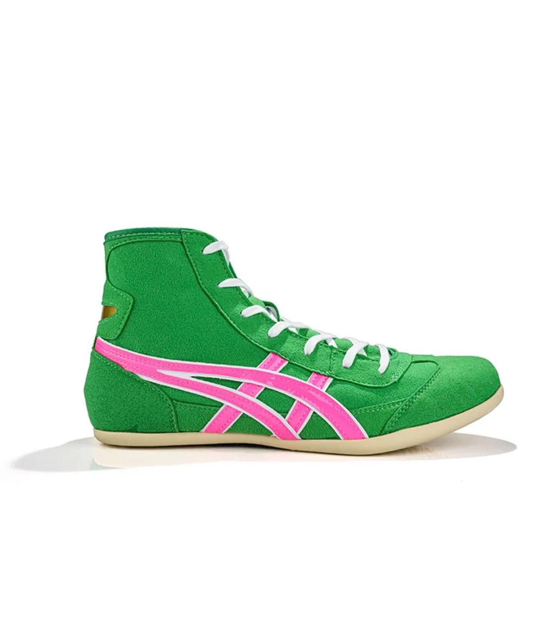 Wrestling Shoes green/pink