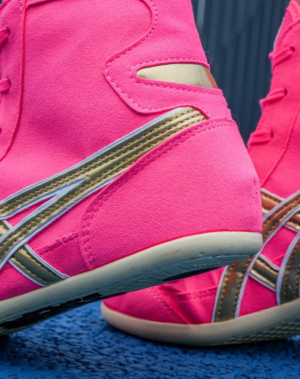 Wrestling Shoes pink/gold