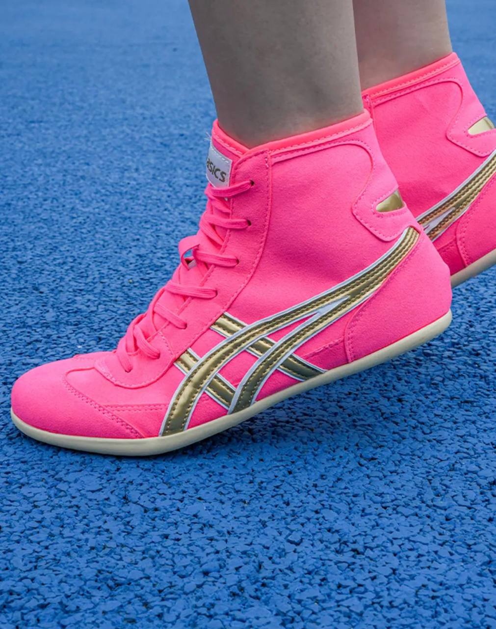 Wrestling Shoes pink/gold